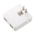 USB充電タップ型ACアダプタ（ホワイト）[ACA-IP14W]