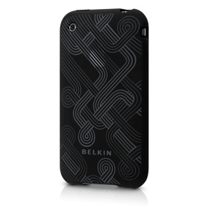 Silicone Sleeve for iPhone（Tracks Design/ブラック） - Belkin