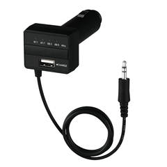 USB充電ポート付きFMトランスミッター（ブラック）[BSFM15BK] - バッファローコクヨサプライ