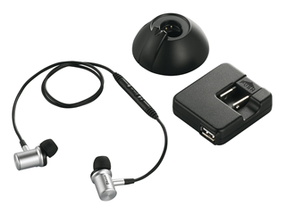 Bluetooth2.1対応 ワイヤレスステレオイヤフォン ACアダプター付（シルバー）[BSHSBE07ASV] - バッファローコクヨサプライ