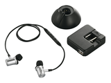 Bluetooth2.1対応 ワイヤレスステレオイヤフォン ACアダプター付（シルバー）[BSHSBE07ASV]