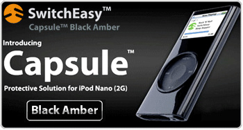 SwitchEasy Capsule for iPod nano 2G/Black Amber