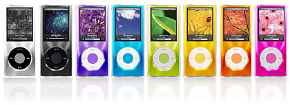 COLORSHELL for iPod nano 4G スターターセット カラーバリエーション