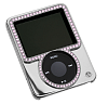 for iPod nano 3G シルバー with ピンキースワロフスキー[GTY-IP-000006]