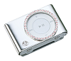 for iPod shuffle 2G シルバー with ピンキースワロフスキー[GTY-IP-000012]