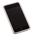 for iPod touch シルバー with ピンキースワロフスキー[GTY-IP-000009]