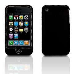 LEATHERSHELL for iPhone 3G（Black）[TUN-PH-000006] - TUNEWEAR