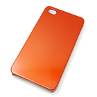 iPhone 4用ハードコーティングシェルジャケット（オレンジ）[RT-P3C3/O]