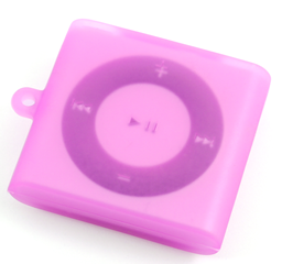 4th iPod shuffle用シルキータッチ・シリコンジャケット（ラズベリー）[RT-S4C1/P] - レイ・アウト