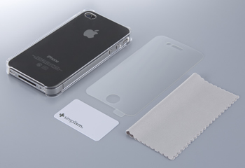Simplism Crystal Cover Set for iPhone 4（Forever Clear）[TR-CCSIP4-FC] - Trinity