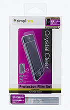 Simplism Protector Film Set for iPod touch (4th) Crystal Clear[TR-PFSTC4-CC] パッケージイメージ